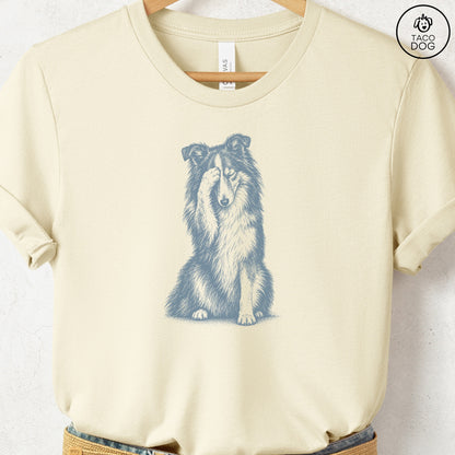Shetland Sheepdog Facepalm T-Shirt Natural Taco-Dog