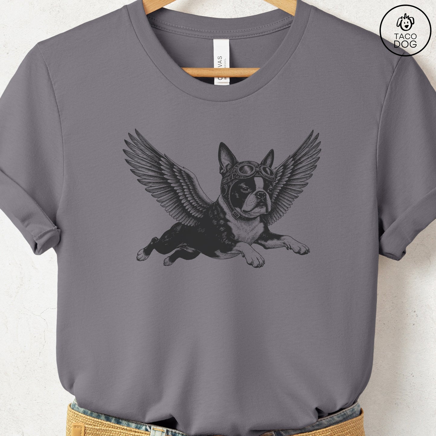 Boston Terrier Flight Risk T-Shirt