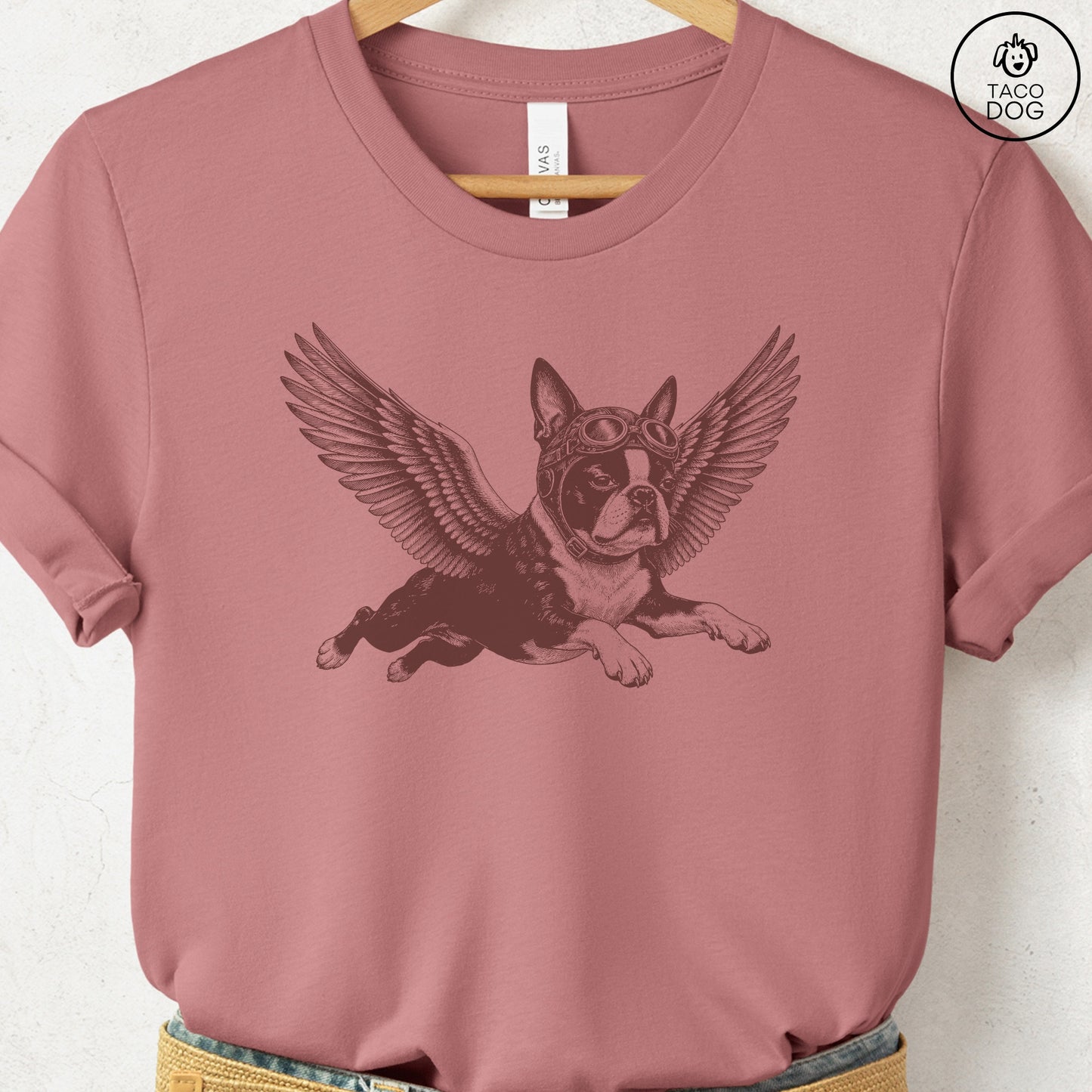 Boston Terrier Flight Risk T-Shirt