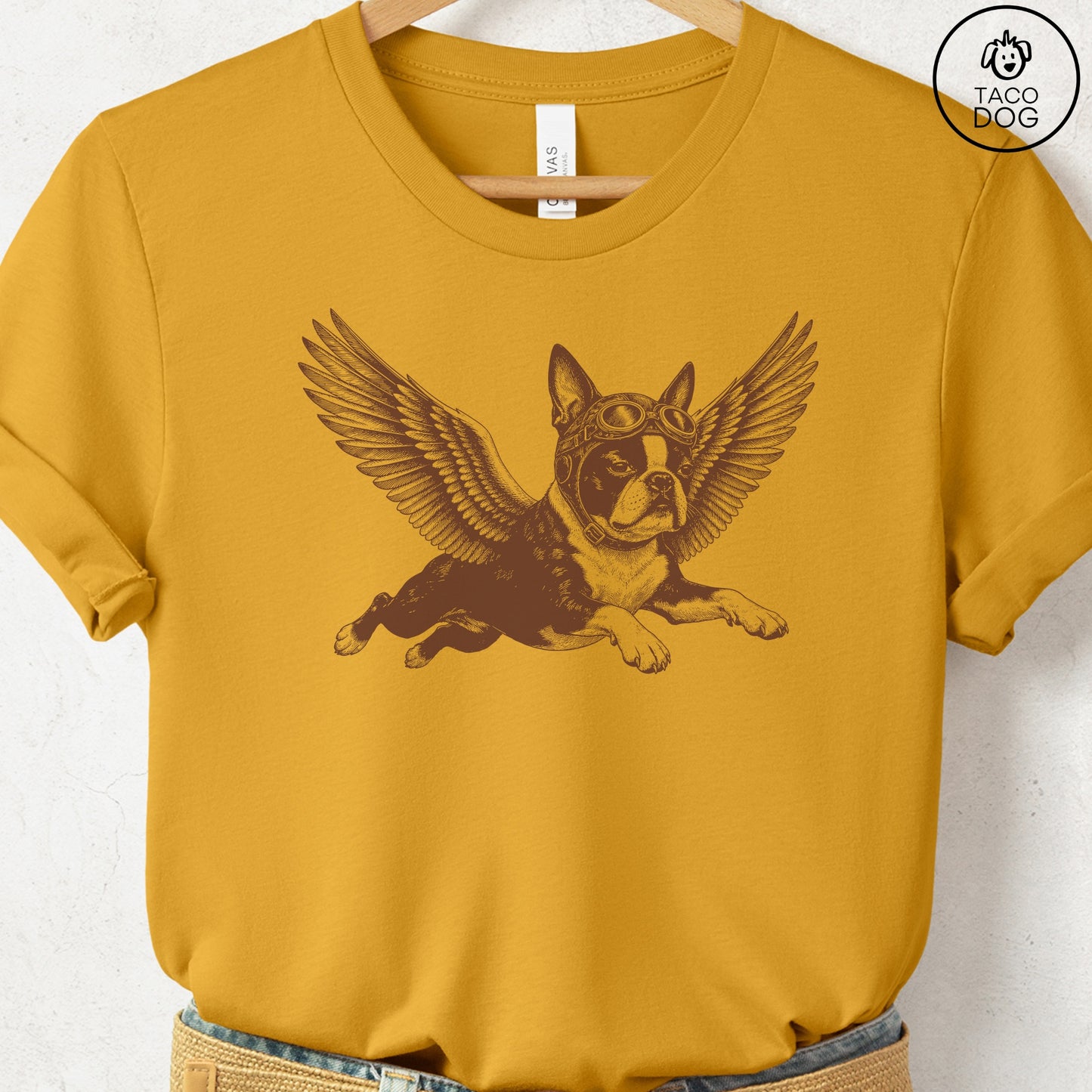 Boston Terrier Flight Risk T-Shirt
