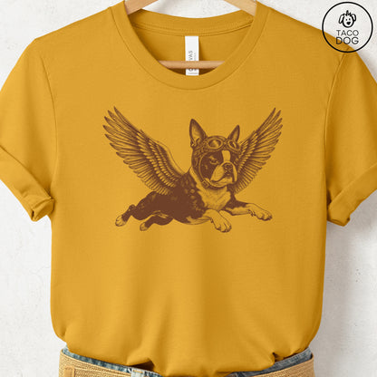 Boston Terrier Flight Risk T-Shirt