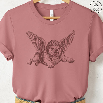 English Bulldog Flight Risk T-Shirt