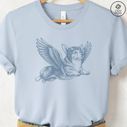 Corgi Flight Risk T-Shirt