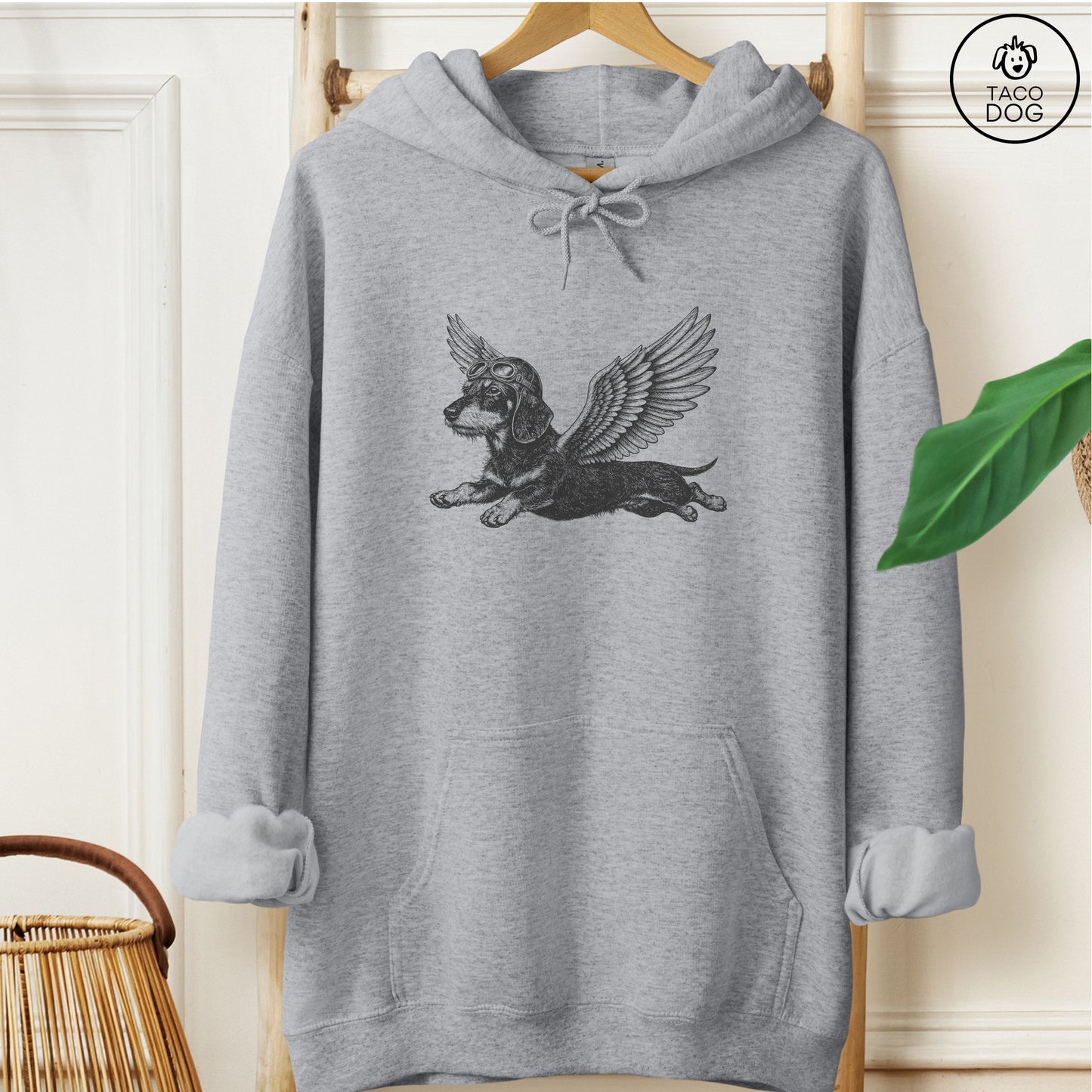Dachshund Flight Risk Hoodie