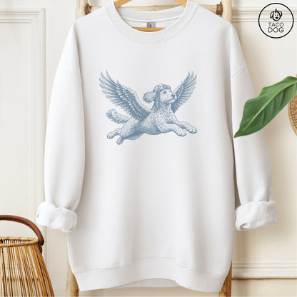 Doodle Flight Risk Sweatshirt White Taco-Dog