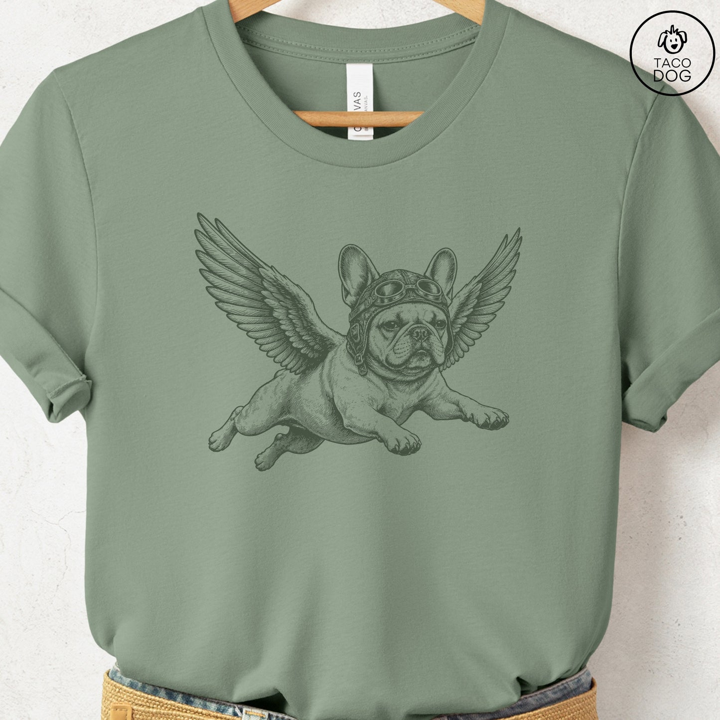French Bulldog Frenchie Flight Risk T-Shirt