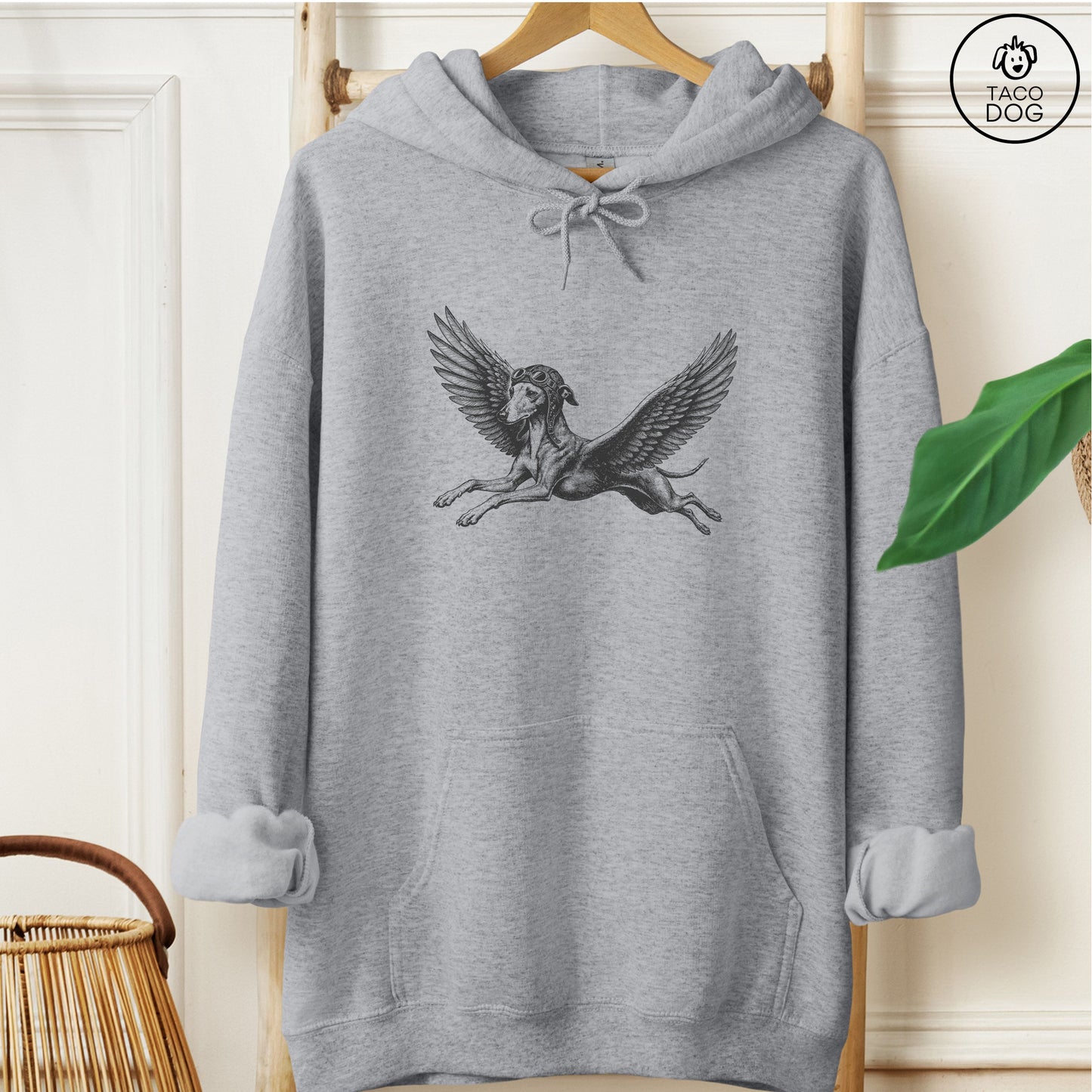 Italian Greyhound Whippet Flight Risk Hoodie