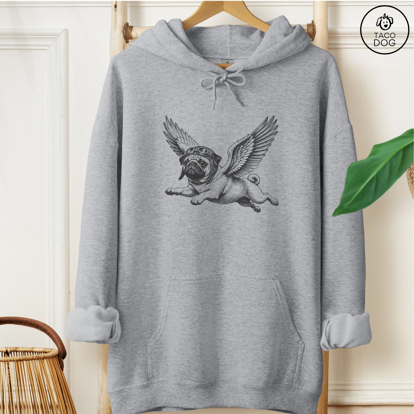 Pug Flight Risk Hoodie