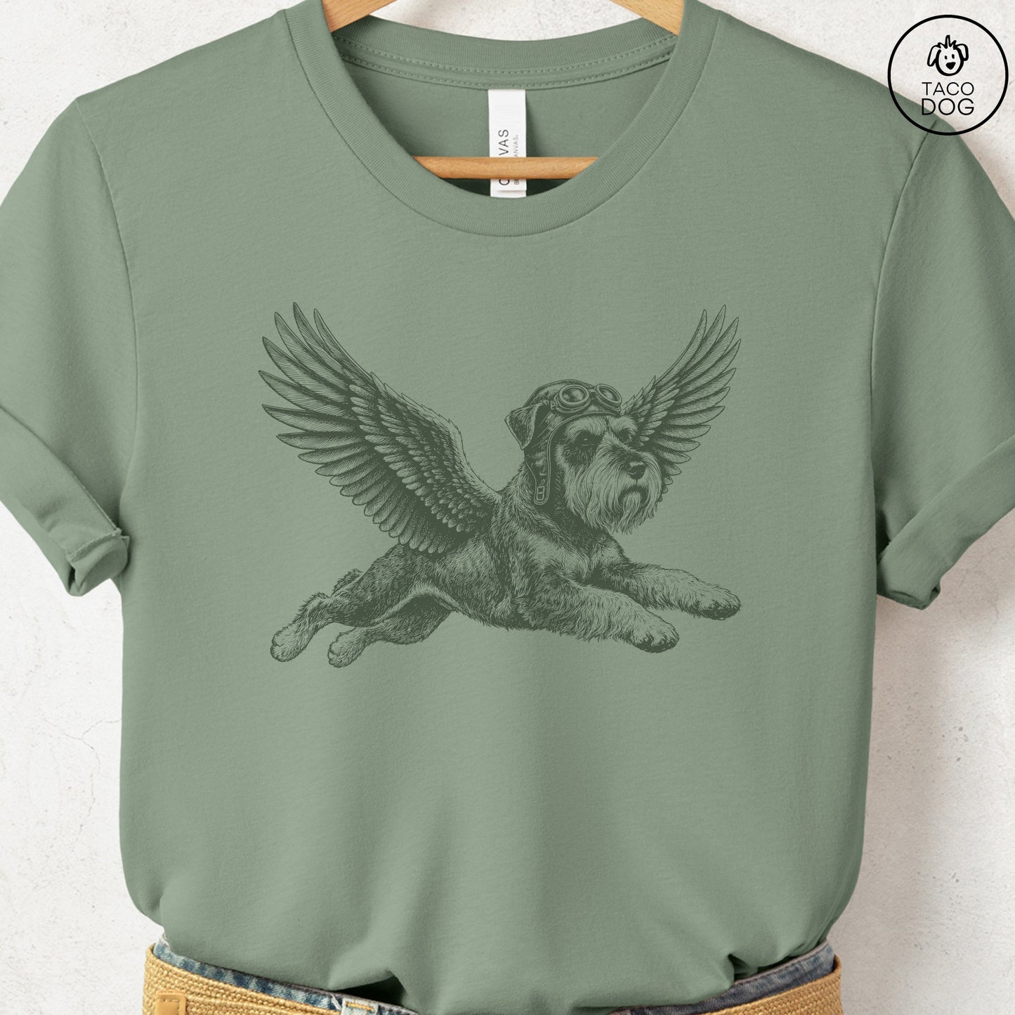 Schnauzer Flight Risk T-Shirt