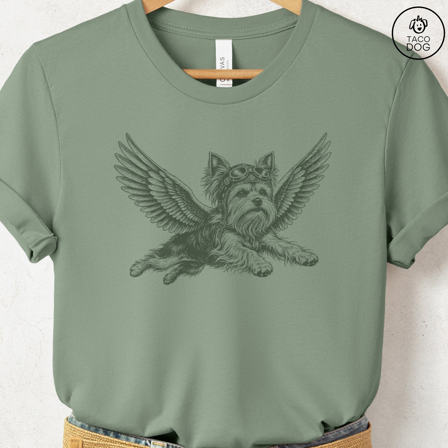 Yorkshire Terrier Yorkie Flight Risk T-Shirt