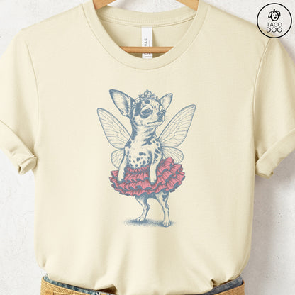 Chihuahua Fairy T-Shirt Natural S Taco-Dog