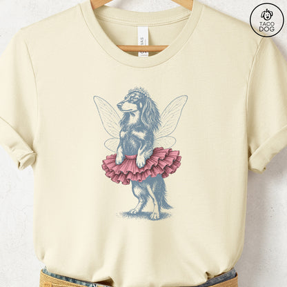 Dachshund Fairy T-Shirt Natural S Taco-Dog