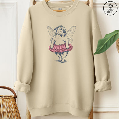 English Bulldog Fairy Sweatshirt Sand M Taco-Dog