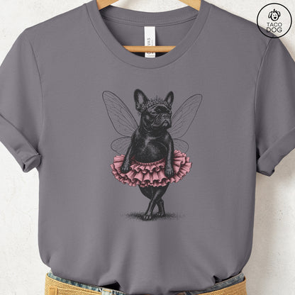 French Bulldog Frenchie Fairy T-Shirt Storm S Taco-Dog
