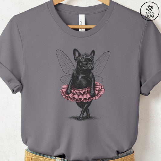 French Bulldog Frenchie Fairy T-Shirt Storm Taco-Dog