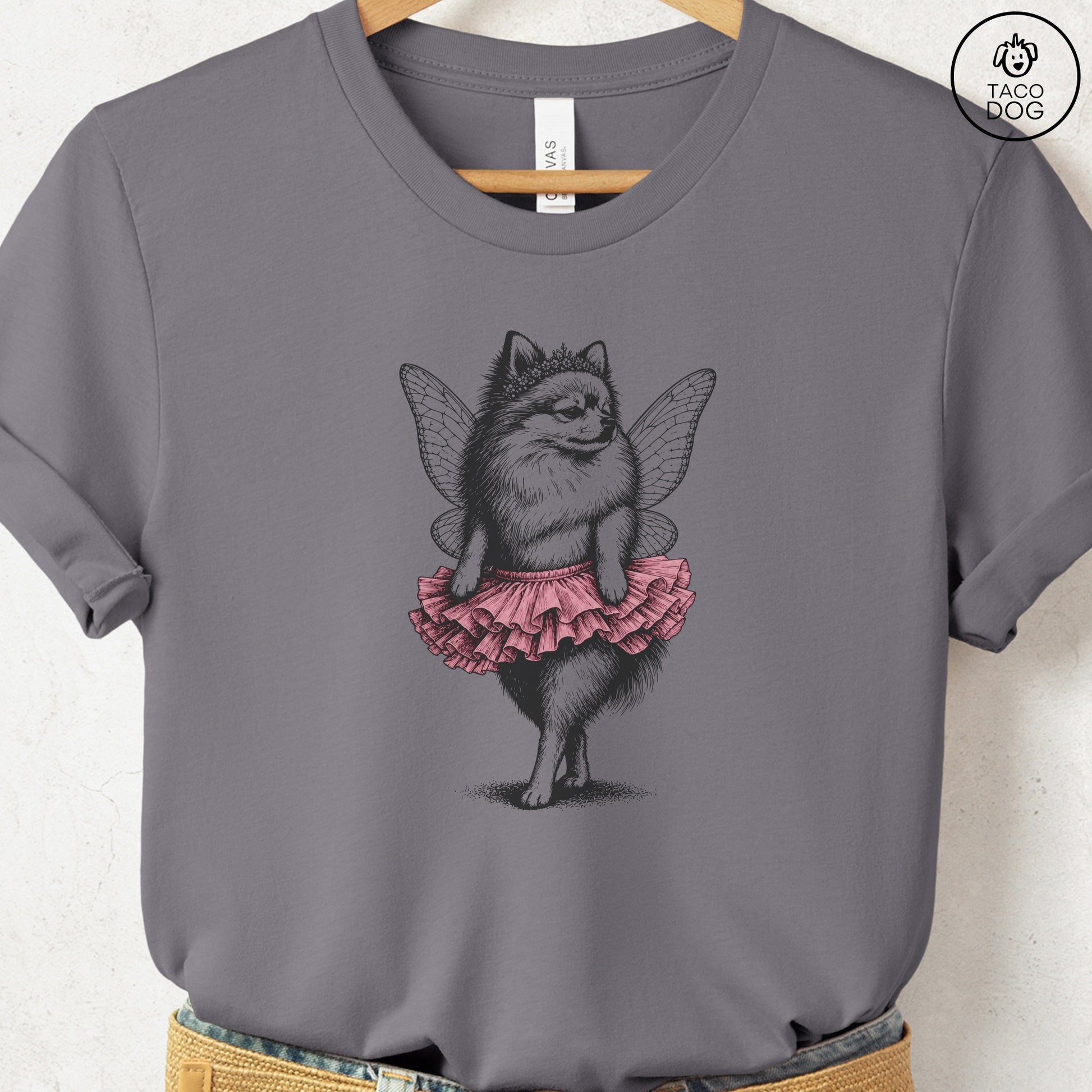 Pomeranian Fairy T-Shirt Storm S Taco-Dog