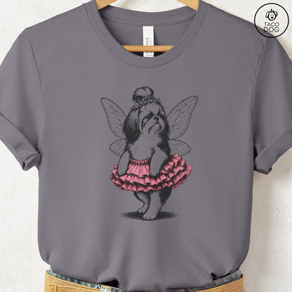 Shih Tzu Fairy T-Shirt Storm Taco-Dog