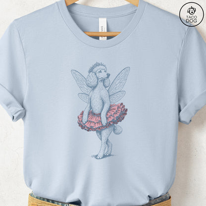 Poodle Fairy T-Shirt Light Blue S Taco-Dog
