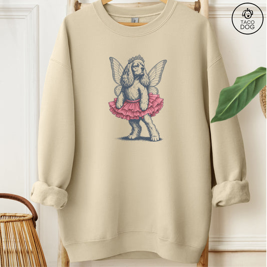 Cocker Spaniel Fairy American Sweatshirt Sand Taco-Dog
