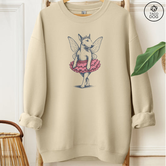 Bull Terrier Fairy Sweatshirt Sand Taco-Dog