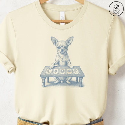 Chihuahua Fall Tarot T-Shirt Natural Taco-Dog