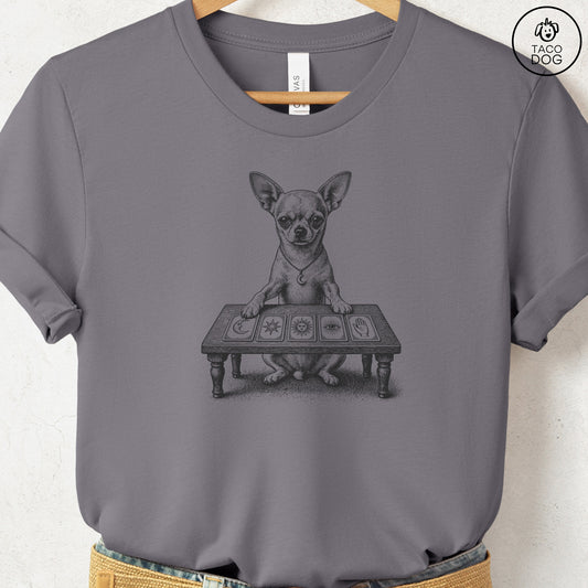 Chihuahua Fall Tarot T-Shirt Storm Taco-Dog