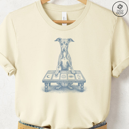Italian Greyhound Whippet Fall Tarot T-Shirt Natural Taco-Dog
