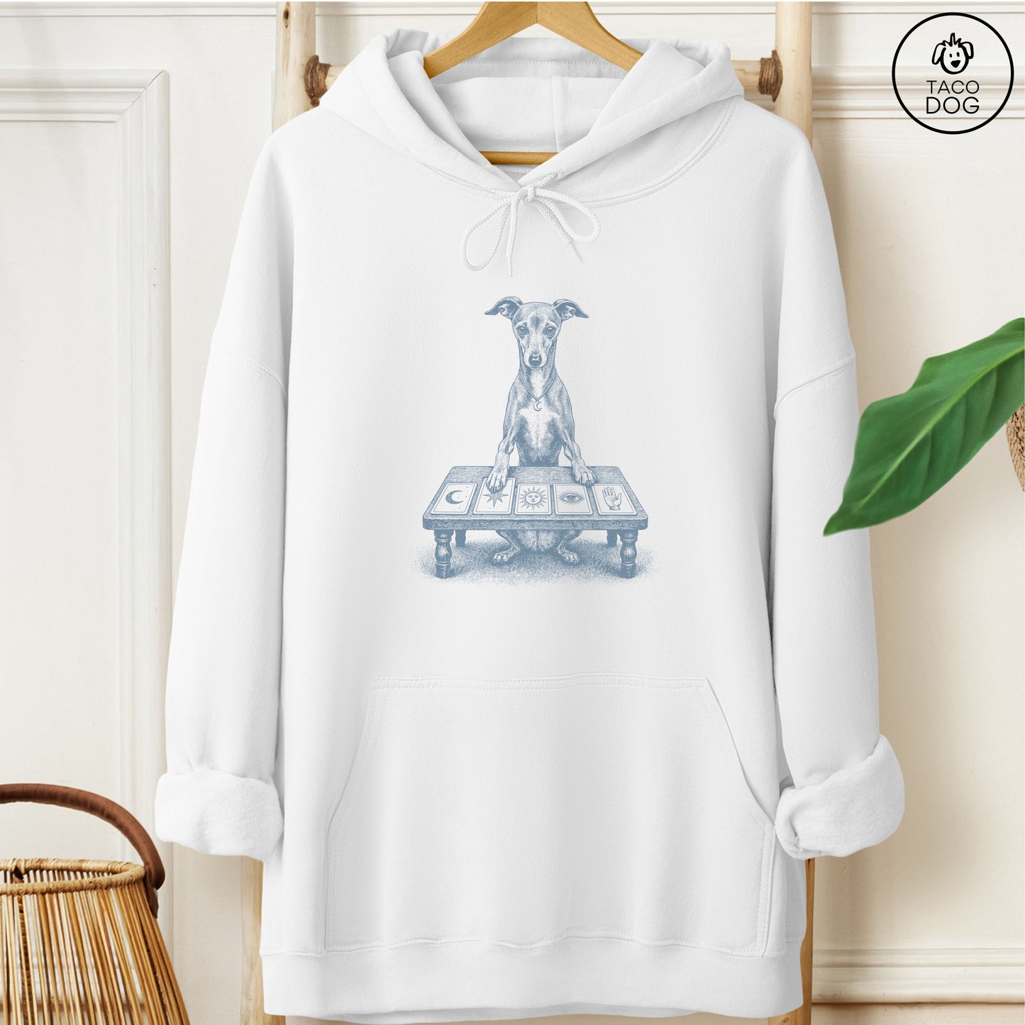 Italian Greyhound Whippet Fall Tarot Hoodie