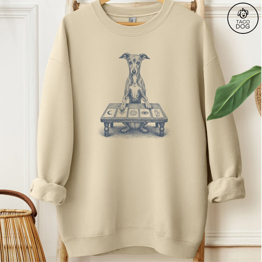 Italian Greyhound Whippet Fall Tarot Sweatshirt Sand Taco-Dog