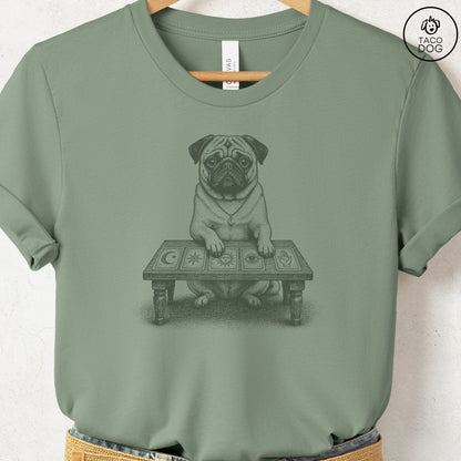 Pug Fall Tarot T-Shirt Sage Taco-Dog