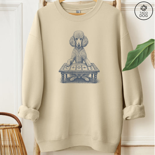 Poodle Fall Tarot Sweatshirt Sand Taco-Dog