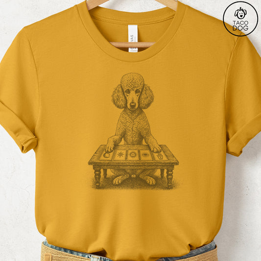 Poodle Fall Tarot T-Shirt Mustard Taco-Dog