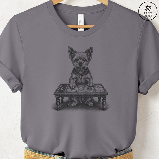 Yorkshire Terrier Yorkie Fall Tarot T-Shirt Storm Taco-Dog