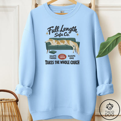 Borzoi Family Business Sweatshirt Light Blue Taco-Dog