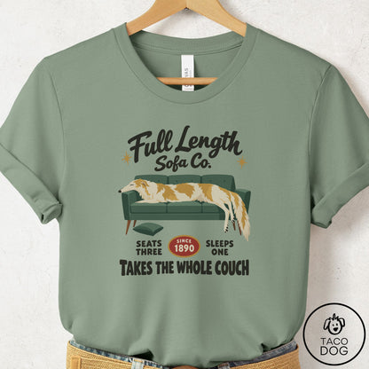 Borzoi Family Business T-Shirt Sage Taco-Dog