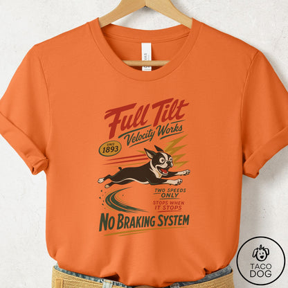 Boston Terrier Family Business T-Shirt Burnt Orange Taco-Dog