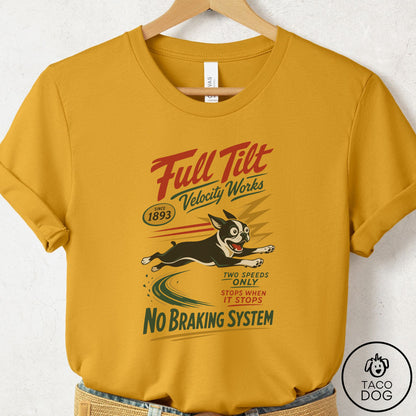 Boston Terrier Family Business T-Shirt Mustard Taco-Dog