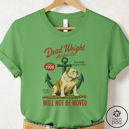 English Bulldog Family Business T-Shirt Leaf Taco-Dog