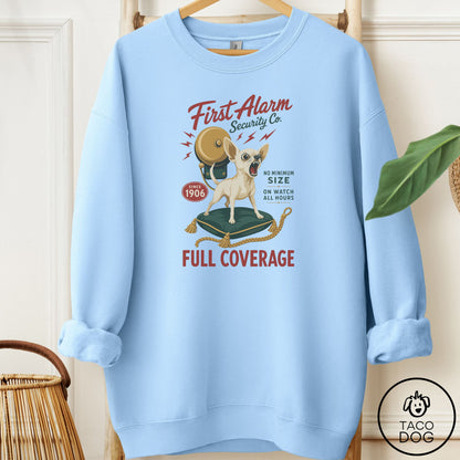 Chihuahua Family Business Sweatshirt Light Blue Taco-Dog