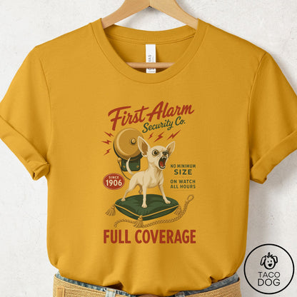 Chihuahua Family Business T-Shirt Mustard Taco-Dog
