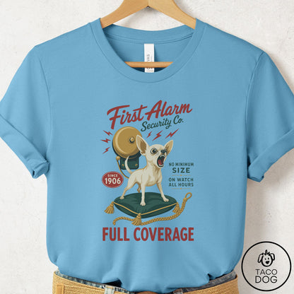 Chihuahua Family Business T-Shirt Ocean Blue Taco-Dog