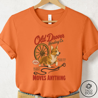 Corgi Family Business T-Shirt Burnt Orange Taco-Dog
