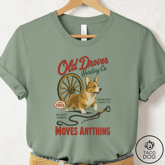 Corgi Family Business T-Shirt Sage Taco-Dog