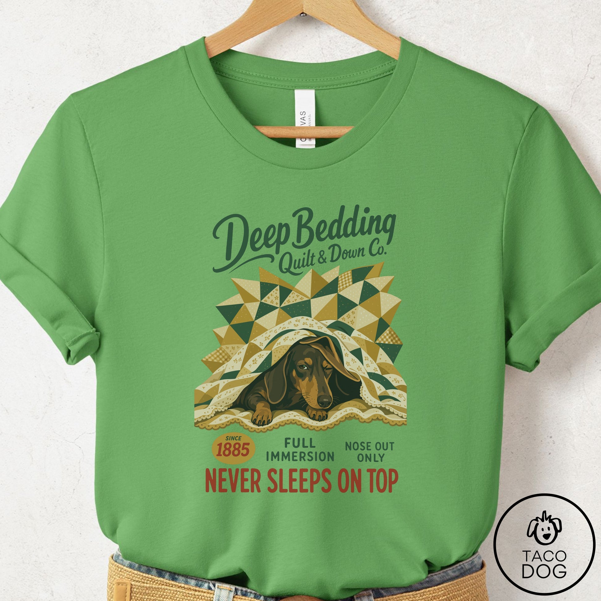Dachshund Family Business T-Shirt Leaf Taco-Dog
