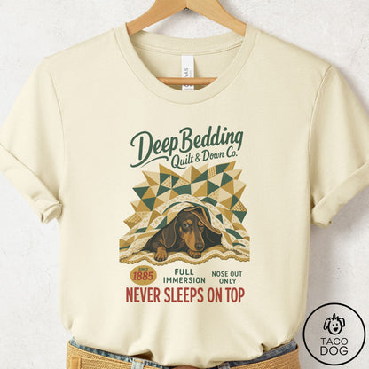 Dachshund Family Business T-Shirt Natural Taco-Dog