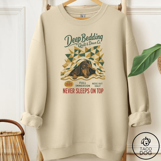 Dachshund Family Business Sweatshirt Sand Taco-Dog
