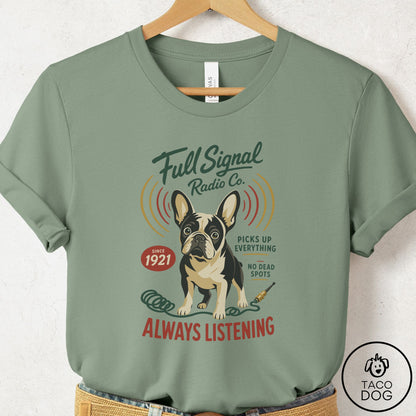 French Bulldog Frenchie Family Business T-Shirt Sage Taco-Dog