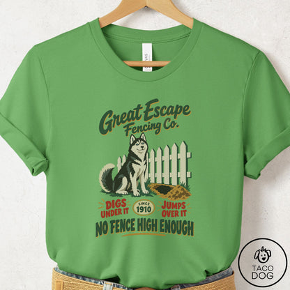 Husky Family Business T-Shirt Leaf Taco-Dog