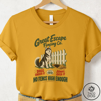 Husky Family Business T-Shirt Mustard Taco-Dog