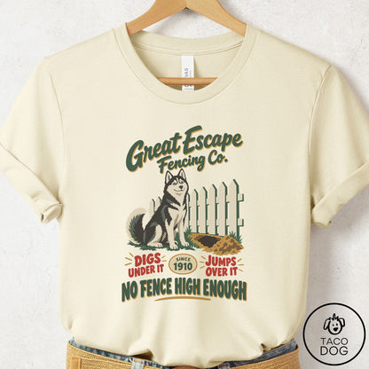 Husky Family Business T-Shirt Natural Taco-Dog